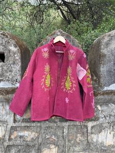 Handcrafted Cotton Kantha Suzani <b>Jacket</b> for Women – Vintage Embroidered <b>Patchwork</b> Coat with Traditional Artisan Stitching and Bo - Product Image 2