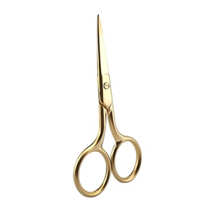 Tijeras de pedicura para manicura chapadas en oro de acero inoxidable de alta calidad, diseño Vintage, herramienta para el cuidado de las uñas Oem - Product Image 5