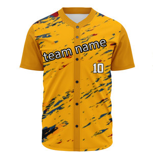 เสื้อซอฟต์บอลสั่งทำโลโก้และหมายเลข ชุดทีม เสื้อเบสบอลสั่งทำขายส่ง ชุดยูนิฟอร์มเบสบอล - Product Image 1