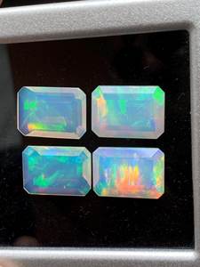 Ópalo Blanco Welo Etíope Natural, Gema Suelta Facetada, Piedra Multifuego, Gemas Zubeda, 100 Gramos, 10x10x10mm, Relleno de Fracturas - Product Image 5
