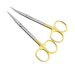 กรรไกรผ่าตัดแบบแมนนวลขนาด 11.5 ซม. ใบมีดตรงและโค้ง ทำจากทังสเตนคาร์ไบด์  วัสดุสแตนเลสแบบพาสซิเวต  ใบมีดคม - Product Image 6