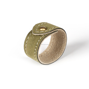 Vente chaude en cuir de forme circulaire rond de serviette cercle en métal boucle de serviette décoration de table rond de serviette en gros quantité en vrac - Product Image 1