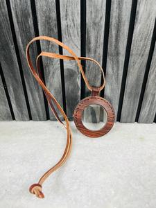 Loupe en cuir artisanale avec cordon en cuir |   Loupe d'inspection en cuir naturel - Product Image 4