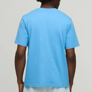 T-shirts pour hommes à prix avantageux, vente en gros, tendance, bleu ciel, 270 grammes, 100% coton, t-shirt décontracté pour hommes avec poche avant - Product Image 2