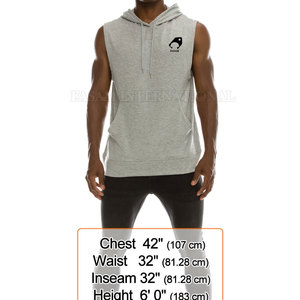 En stock, prix bas, sweats à capuche sans manches pour la gym, design personnalisé, sweats à capuche sans manches pour la gym - Product Image 6