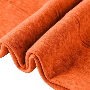 Sweat-shirt à capuche orange pour homme, couleur unie, décontracté, tricoté, pour l'automne, respirant, coupe ample, tissu en molleton français - Product Image 3