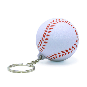 PU Foam Elastic Football Basketball Rugby Tennis Volleyball Baseball <b>Key</b> <b>Chain</b> Ring Toy Mini Soccer Ball Keychain - Product Image 5