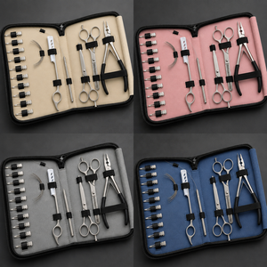 Kit d'outils écologiques pour extensions de cheveux en or rose, comprenant des pinces à 2 trous, des ciseaux, des pinces de sectionnement et des boucles élégantes en acier inoxydable - Product Image 5