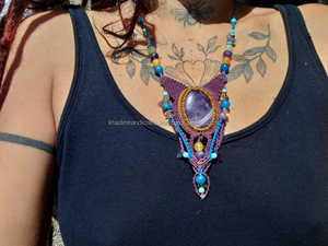 Collier de broderie de perles de verre de créateur Bijoux de mode de qualité supérieure pour un style traditionnel, bohème ou moderne - Product Image 3