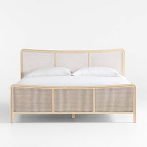 Lit divan d'intérieur au design moderne, en bois de teck massif, style robuste pour chambre à coucher, appartement, villas - Palermo - Product Image 3