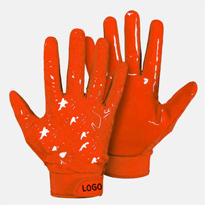 Gants de gardien de but de football américain de haute qualité, en cuir, unisexes, professionnels, avec logo personnalisé, forte adhérence, ajustables - Product Image 2