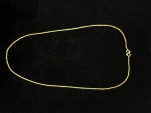 Collier Tishya en or rose plaqué avec chaîne maille forçat, diamant et moissanite, unisexe, pour usage quotidien, design simple et élégant, bijou raffiné - Product Image 3