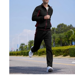 Conjuntos Deportivos Casuales para Hombre de Alta Calidad al por Mayor, Conjuntos de Sudadera con Cierre Completo que Absorben la Humedad - Product Image 4