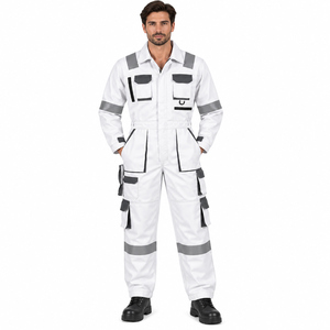 Overol de Trabajo de Invierno Personalizado de Alta Visibilidad para Mecánicos, Overol de Algodón Resistente con Protección de Seguridad Reflectante, Overol de Construcción Personalizado - Product Image 2