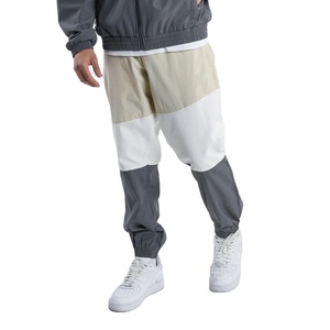 OEM Custom Logo Wholesale Color Block Plain Casual Windbreaker Blank Tracksuit Zip up Hoodie Set for <b>Men</b> 2026 - Product Image 5