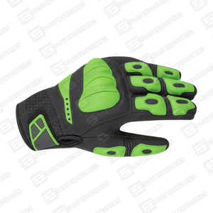 SAAR INDUSTRIES High Quality Full-Finger Leather Racing <b>Gloves</b> Breathable Waterproof <b>Touch</b> Screen Non-Slip Hook Loop - Product Image 5