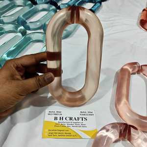 Resin <b>Large</b> Acrylic Links Chain chain ,<b>marble</b> Thick Resin link chain Hanger - Product Image 2