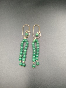 Boucles d'oreilles créoles plaquées or en forme de goutte d'eau, minimalistes, avec perles, pour femme, bijoux à porter au quotidien - Product Image 5