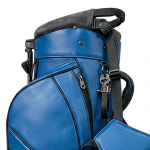 Design Your Own Product Low MOQ Leather <b>Golf</b> Bags For Sale High Quality Customized Embroidered Logo PU Leather <b>Golf</b> Bag - Product Image 5