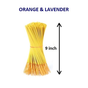 Varillas de incienso de naranja y lavanda natural, suministro al por mayor a precio líder, caja de embalaje de incienso, incienso indio (amarillo) - Product Image 1