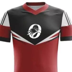 ชุดฟุตบอลสีแดงและดำพร้อมกางเกงขาสั้นสีขาว เสื้อฟุตบอลแขนสั้น ชุดทีมระบายอากาศได้ดี สำหรับการฝึกซ้อมและการแข่งขัน - Product Image 6