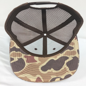 Gorra Deportiva Tipo Trucker con Logotipo Bordado en 3D Personalizado, Gorra de Papá Estructurada, Lona de Mezclilla de Alta Calidad, Diseño Clásico de Dos Tonos con Puntos de Leopardo - Product Image 6
