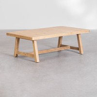 Table basse rectangulaire Vandana Grand Lyra 130x75 cm en bois d'acacia de Dubaï