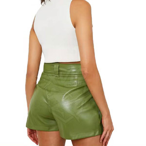 Modern Design Outdoor Street Wear <b>Women</b> Leather Shorts Top Selling Best Design Leather Shorts <b>For</b> <b>Women</b> - Product Image 4