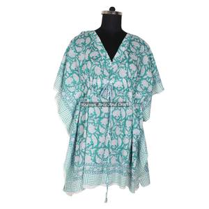 Últimos Diseños de Vestidos Cortos Kaftan 2026, Vestido Sexy para Mujer, Vestido Estampado a Mano, Kaftan Africano Tradicional a Precio Accesible - Product Image 1