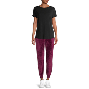 Luxury <b>Women's</b> <b>Velvet</b> Pants High Waist Wide Leg Soft Stretch Casual <b>Velvet</b> Pants Comfortable Lounge Collection - Product Image 5