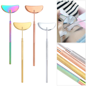 Espejo de acero inoxidable con mango para extensión de pestañas, herramienta de aumento cuadrada para revisión y cuidado de pestañas y maquillaje - Product Image 3