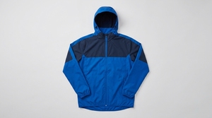 Veste à capuche pour homme, rouge marine, couleur contrastée, manches longues, fermeture éclair, imperméable, polyester, coupe classique, toutes saisons - Product Image 6