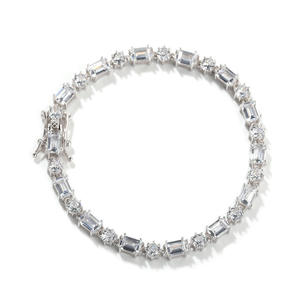 Luxury <b>Iced</b> <b>Out</b> Moissanite Diamond Bracelet Cuban <b>Chain</b> Hip Hop Jewelry for Concerts and Stage Performance Available for Sale - Product Image 3