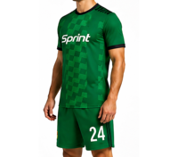 Prix de gros, nouveau design, vêtements de sport unisexes, ensemble d'uniformes de football, logo personnalisé, maillot imprimé numériquement, respirant, séchage rapide