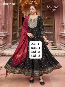 Conjunto de Vestido-Pantalón y Dupatta de Rayón con Bordado de Lentejuelas y Trabajo de Quarding, Ropa Étnica de Alta Calidad, Proveedor Indio - Product Image 3