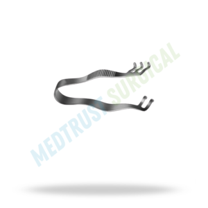 เครื่องมือผ่าตัดแบบมือถือ Finsen Retractor ขนาด 5 ซม. 2x3 ง่าม สำหรับดึงผิวหนัง ใช้ในศัลยกรรมกระดูกและข้อและศัลยกรรมตกแต่ง - Product Image 3