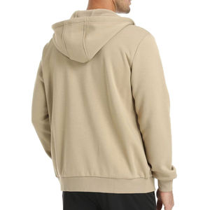 Sudadera con capucha de algodón 100% de forro polar para hombre, estilo hip hop, con cremallera completa, manga larga, informal, para invierno, venta al por mayor - Product Image 1