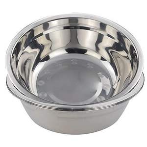 Grand saladier décoratif en métal poli, écologique et de grande capacité, pour présentation de buffet, design large, finition métallique lisse - Product Image 1