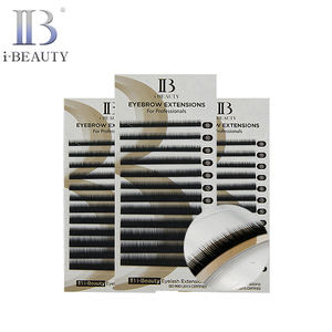 Extensions de cils I-BEAUTY - Extensions de sourcils ib (Noir) Cils individuels Corée Haute Qualité Faits à la Main - Product Image 1