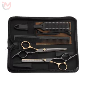 Ciseaux de coiffure professionnels en acier inoxydable de haute qualité, tranchants et sûrs, kits de barbier, couleur et taille personnalisables, pour usage en salon - Product Image 3