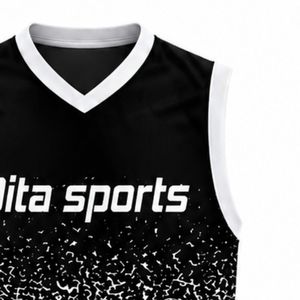 Black Grey Volleyball Sleeveless Shirt Sports Team Apparel Athletic Uniform Top Training Match Performance Wear - Product Image 4