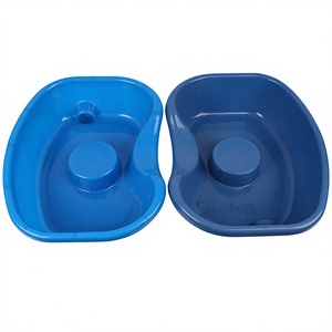 Lavabo KS para cama, 45.5x33cm, de plástico, para usar de acostada, con tubo de drenaje y tapón - Product Image 3