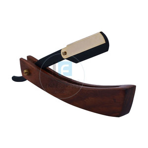 Stainless Steel Wood Handle Reusable Durable <b>Straight</b> Shaving <b>Razors</b> for Barber Shop Use-Wholesale OEM Service - Product Image 6