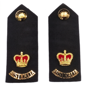 Épaulettes de luxe brodées à la main de haute qualité avec insigne métallique pour uniforme australien - Personnalisables et lavables - Product Image 3