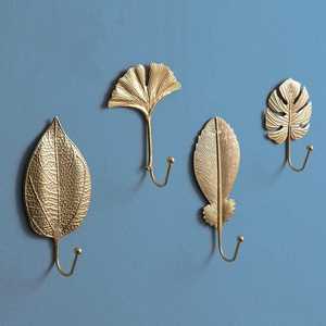 Vintage Metal Flower <b>Wall</b> <b>Hook</b> Antique <b>Gold</b> Single <b>Hook</b> for Clothing Storage - Product Image 6