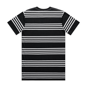 เสื้อยืดผู้ชายพิมพ์ลาย 3 มิติ จากผ้าฝ้ายและใยไผ่ของปากีสถาน แห้งเร็ว ทรงพอดีตัว  รับสกรีนโลโก้  ลายเส้นสี่เส้น สไตล์สตรีทแวร์ ทรงปกติ - Product Image 4