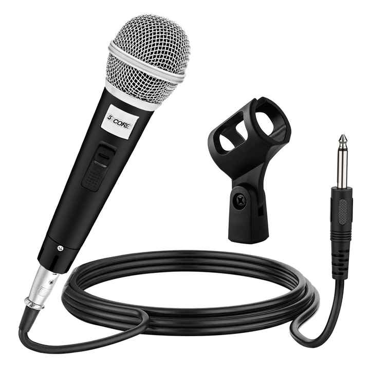 5 CORE Dynamic Vocal Handheld Microphone Cardioid Unidirectional Switch for Public Speaking Singing Karaoke Parties-PM 18 XLR