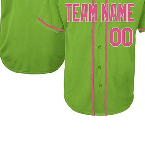 Offre Spéciale personnalisé 100% polyester maillot de baseball grande taille bouton vers le bas conception respirant chemise vierge col en v à manches courtes Hip Hop - Product Image 6