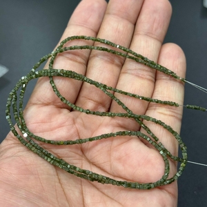 Cuentas Cuadradas de Diamante Verde Natural de 2-2.5mm, 14 Quilates, Cuentas de Diamante Africano Sueltas Sin Tratar, para Joyería, Collar, Pulsera, Gema AAA - Product Image 4