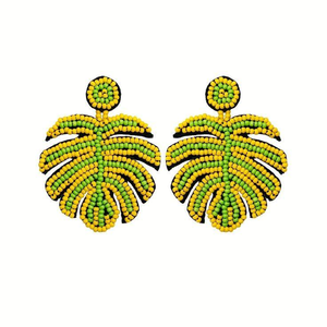 New Arrival Light Luxury Handmade Embroidery Glass Beaded Hoop Earrings Summer Party Wedding Festive Ethnic Trendy Dangle Boho - Product Image 3